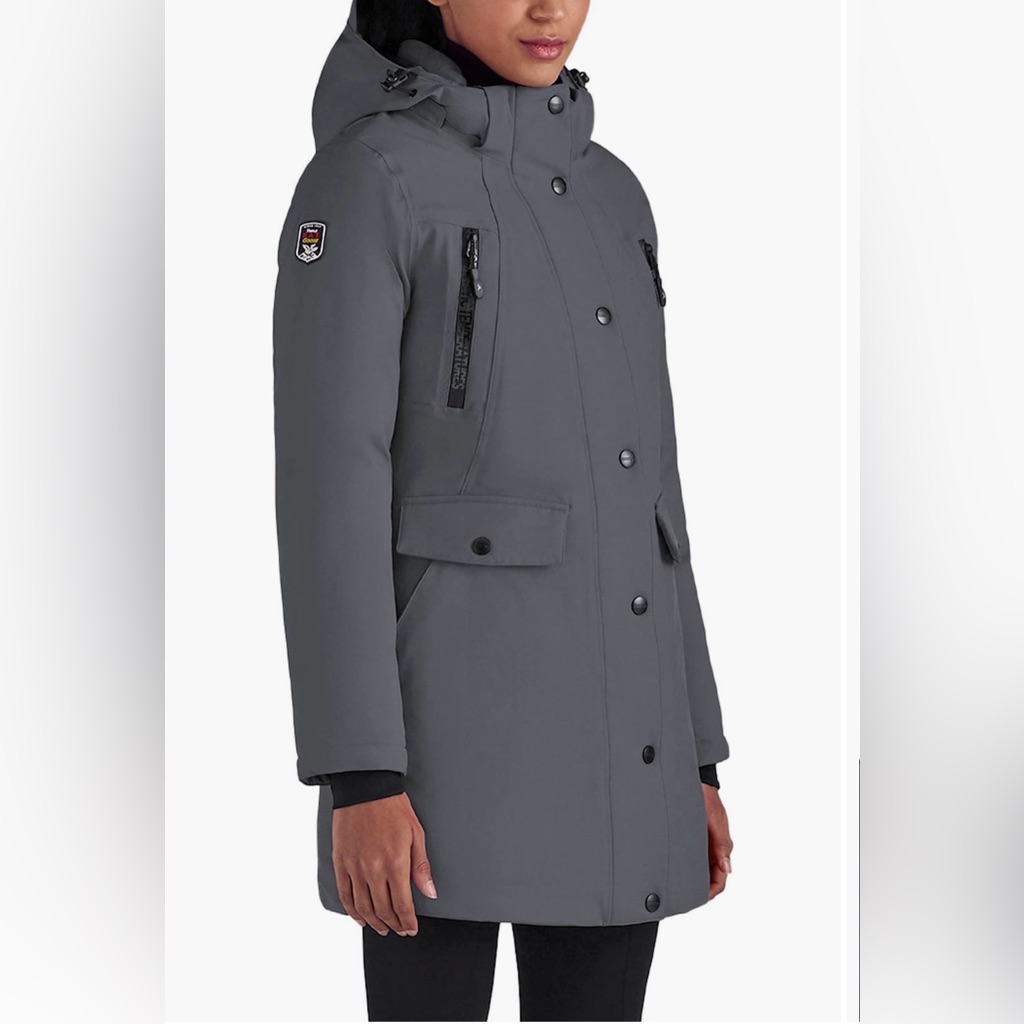 Triple FAT Goose Isberg Wmns Waterproof Parka Nwt L Charcoal Pic In Listing